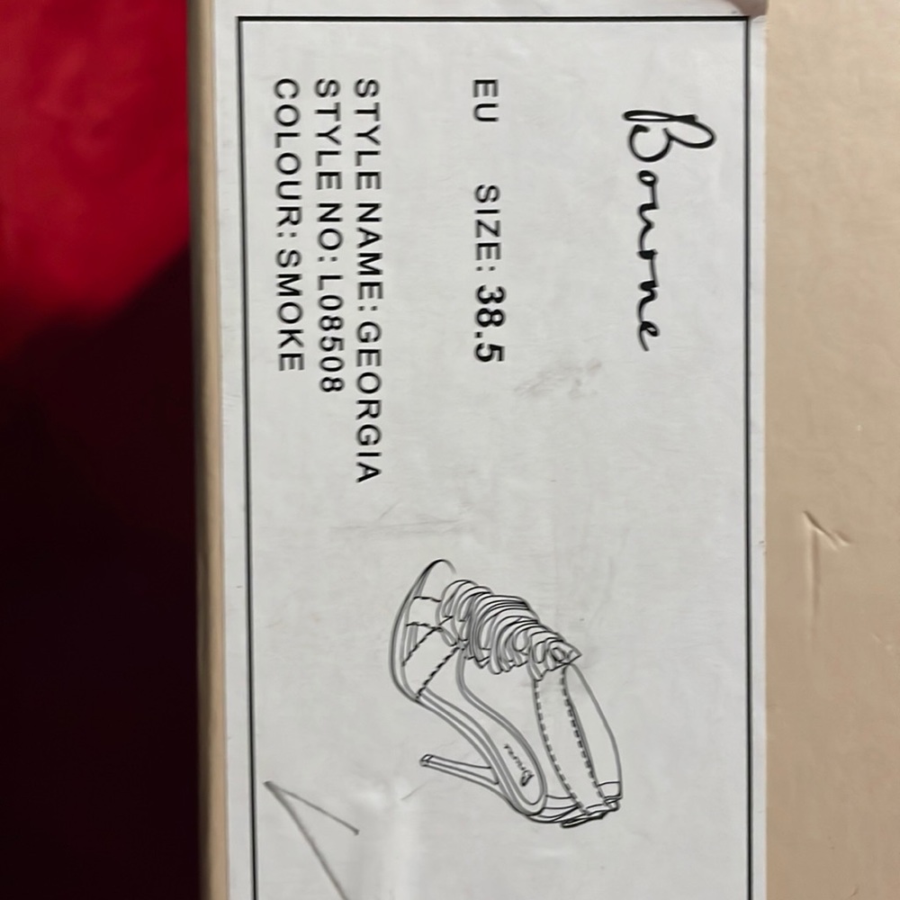 Used Bourne high heel; color-smoke; size 38.5